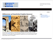 Tablet Screenshot of geschichte-projekte-hannover.de